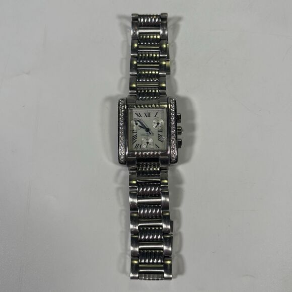 Saint Honore Paris Swiss Quartz Chronograph Women’s Wristwatch Crystal Bezel - Picture 2 of 6